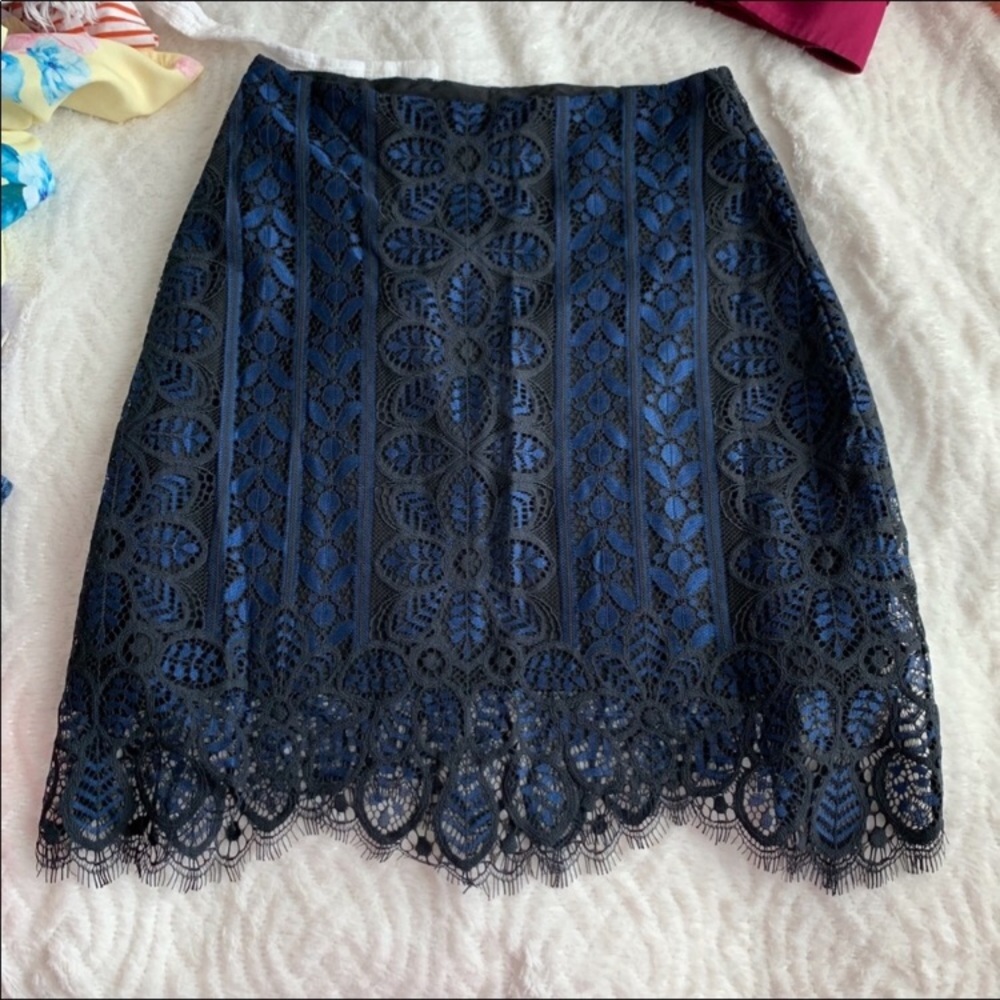 For Love and Lemons Lyla lace mini skirt